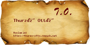 Thurzó Ottó névjegykártya